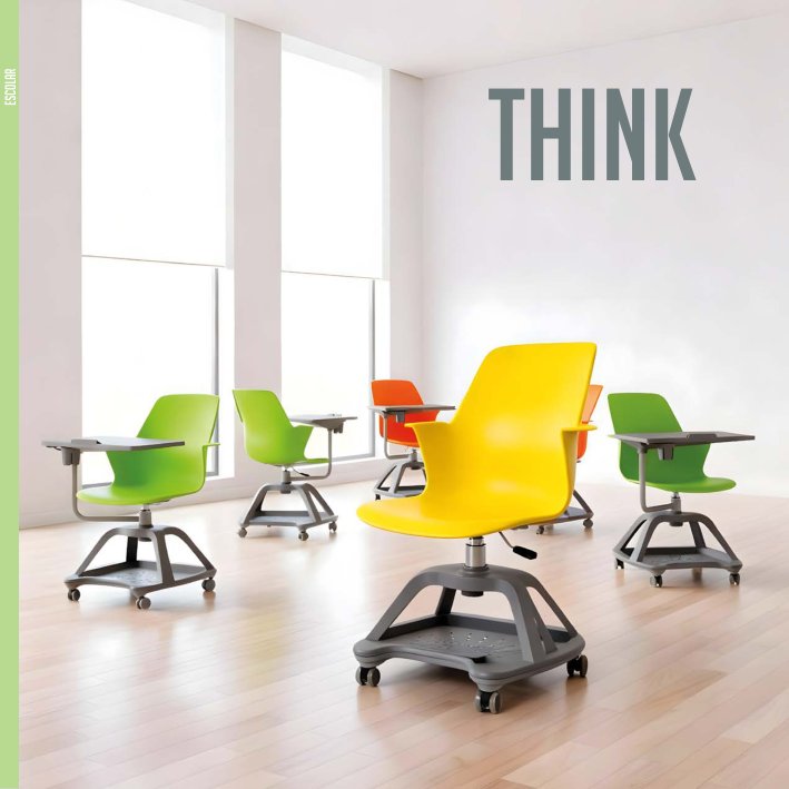 Think, silla de capacitación en ambiente de oficina